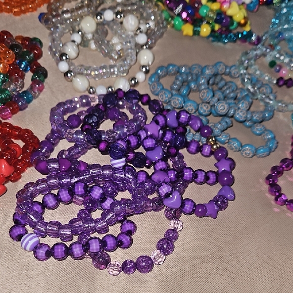 Colorful Beaded Bracelets Set - Picture 2 of 5